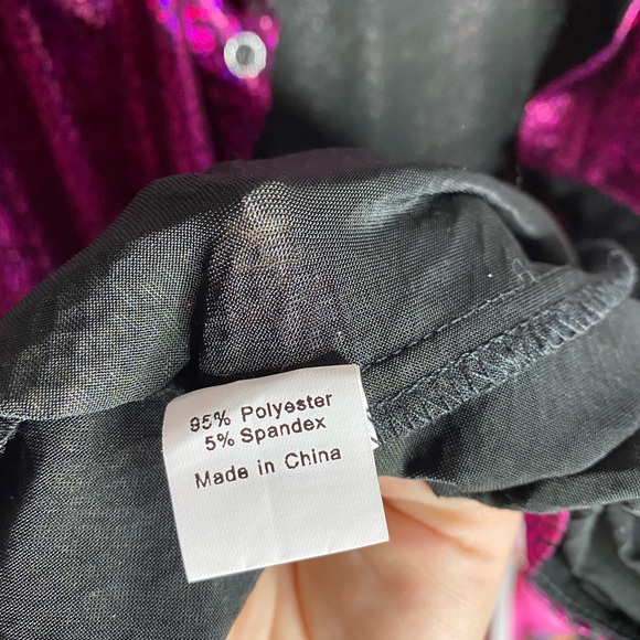 Pink sparkly jacket/button top - Picture 4 of 7